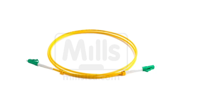 MILLS SC/APC - SC/UPC G657A1 Singlemode Simplex Patch Cord OS2 9/125 2m